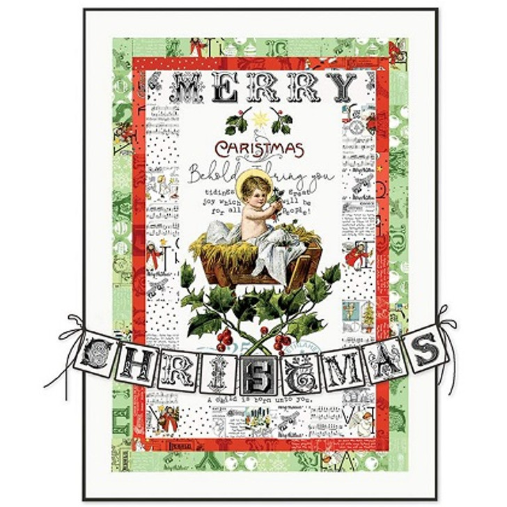Riley Blake - Quilt Kit - All About Christmas - Tidings of Great Joy - 50 1/2 x 69 1/2"