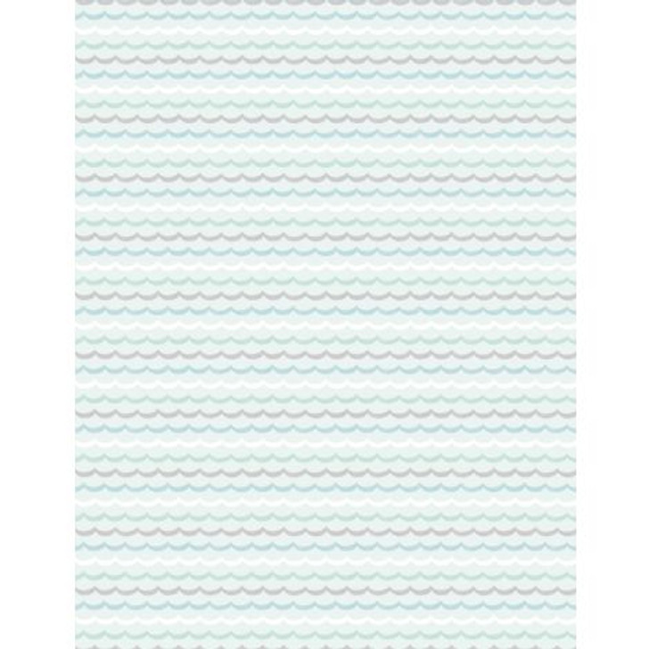 Wilmington Prints - Underwater Whimsy - Waves, Blue