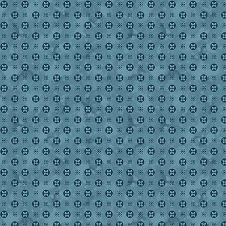 Blank Quilting - Ashton Collection - Circle Clover, Teal