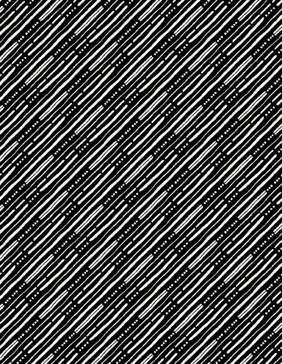 Wilmington Prints - Paisley Place - Diagonal Stripes, Black