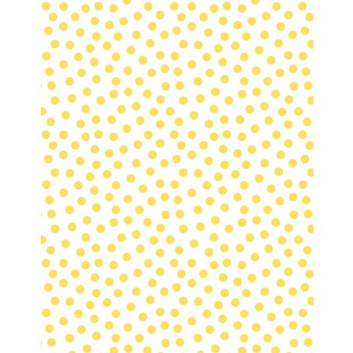 Wilmington Prints - Essentials On the Dot, White/Yellow