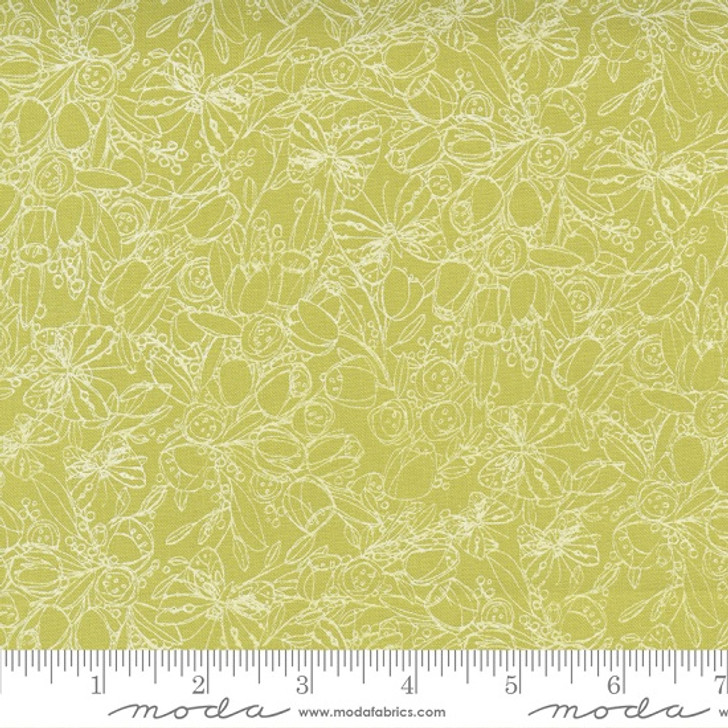 Moda - Tulip Tango - Butterfly Sketch, Chartruese