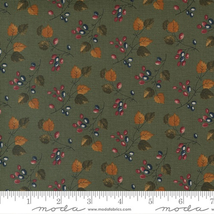 Moda - Maple Hill - Branches - Evergreen, Dk Green