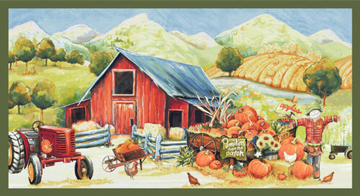 Blank Quilting - Golden Days - 24" Harvest Panel, Orange