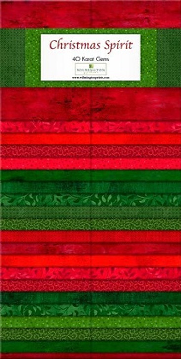 Wilmington Gems - Christmas Spirit - 40 - 2 1/2" Strips