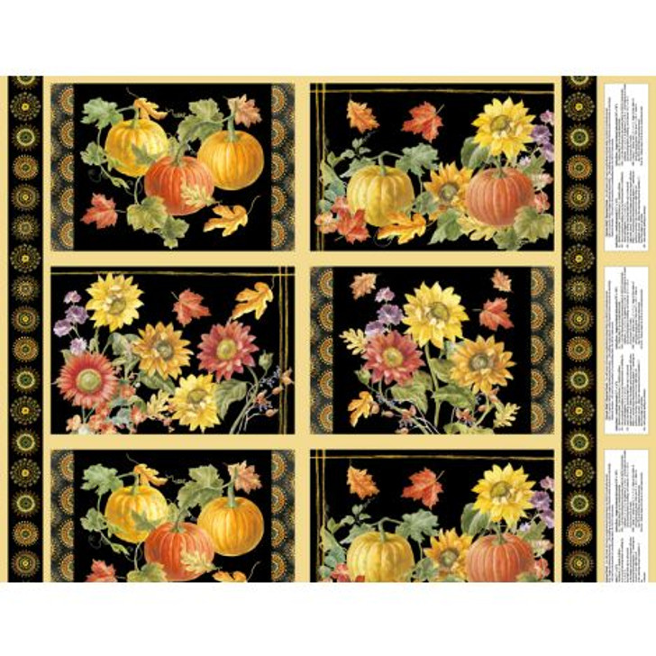 Wilmington Prints - Harvest Gold - 24" Placemat Panel, Multi