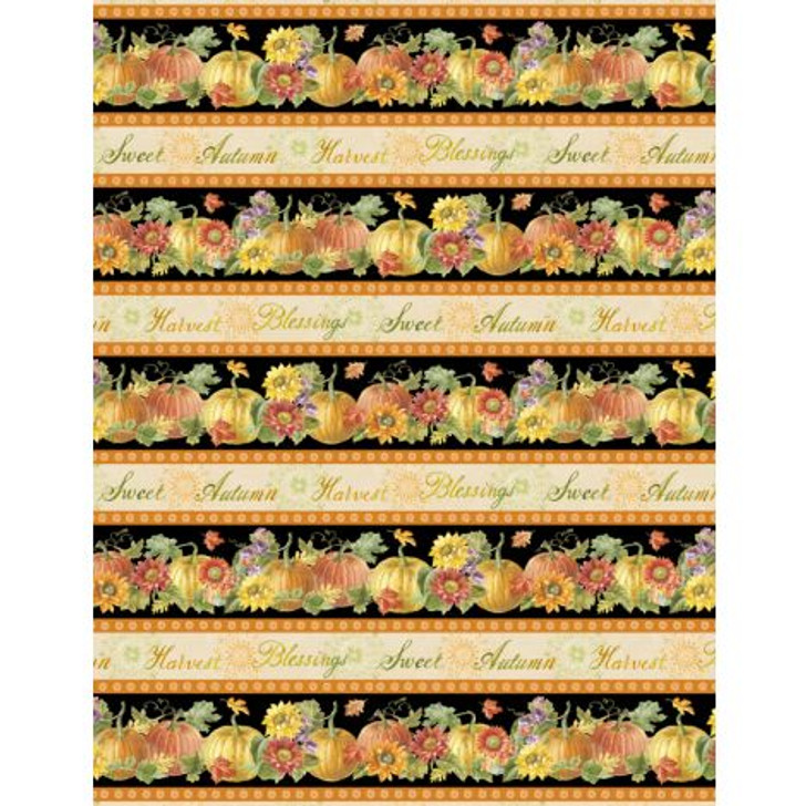 Wilmington Prints - Harvest Gold - Repeating Strip, Multi