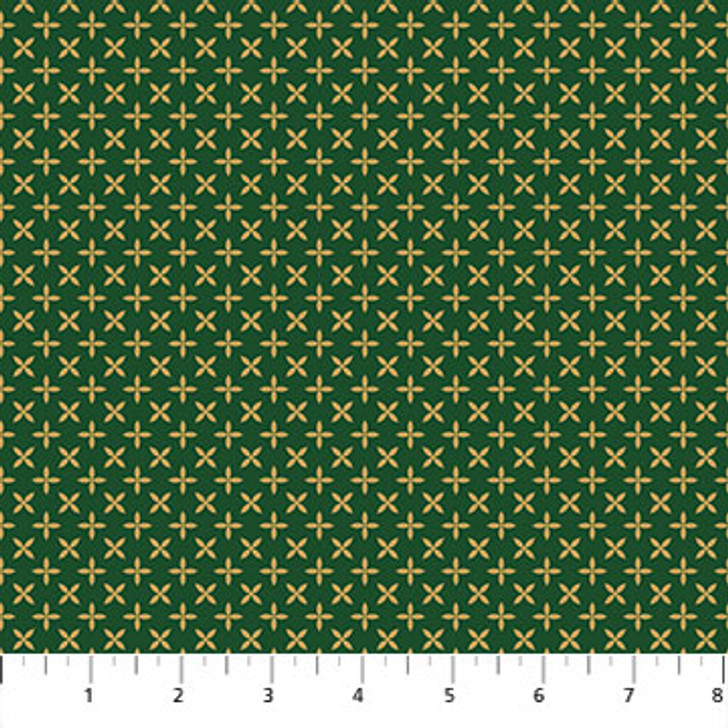 Northcott - Merry Christmas - Mini Grid, Pine