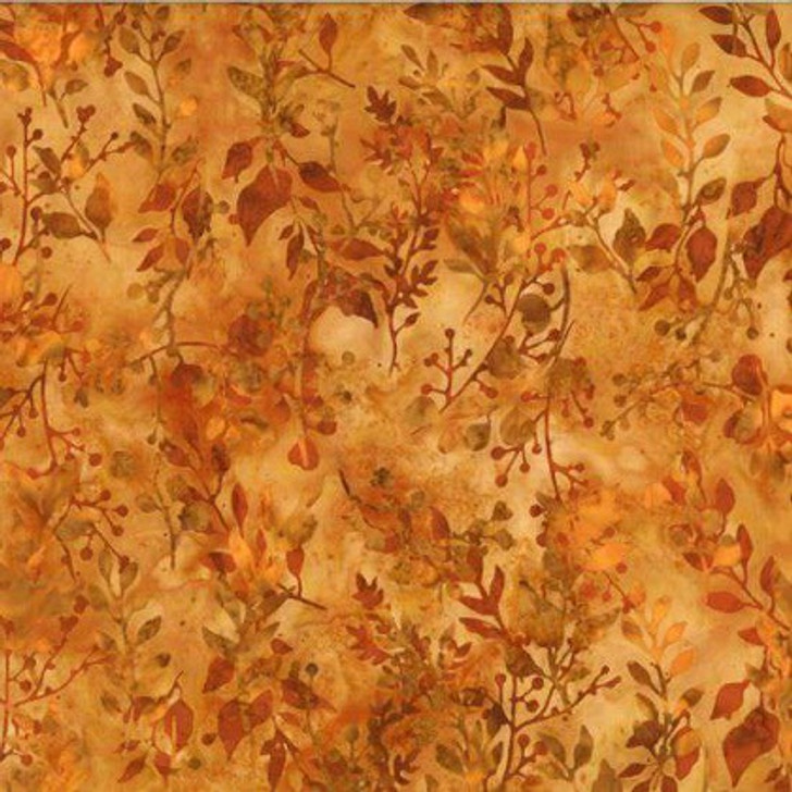 Hoffman California - Bali Batik 2022 - Foliage, Curry