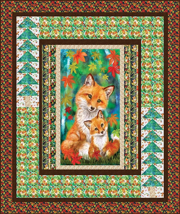 Free Pattern - Studio E. - Auburn Fox Quilt #1