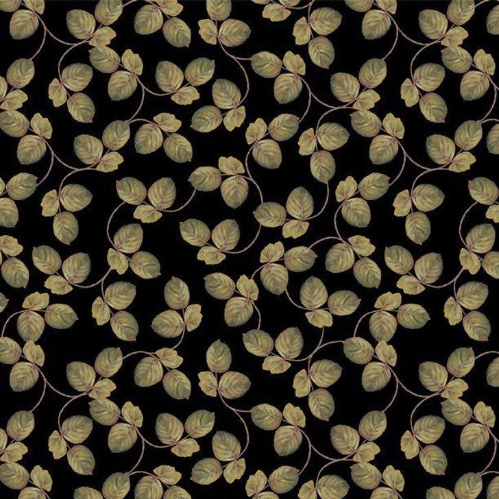 Wilmington Prints - Rosewood Lane - Leaf Toss, Black