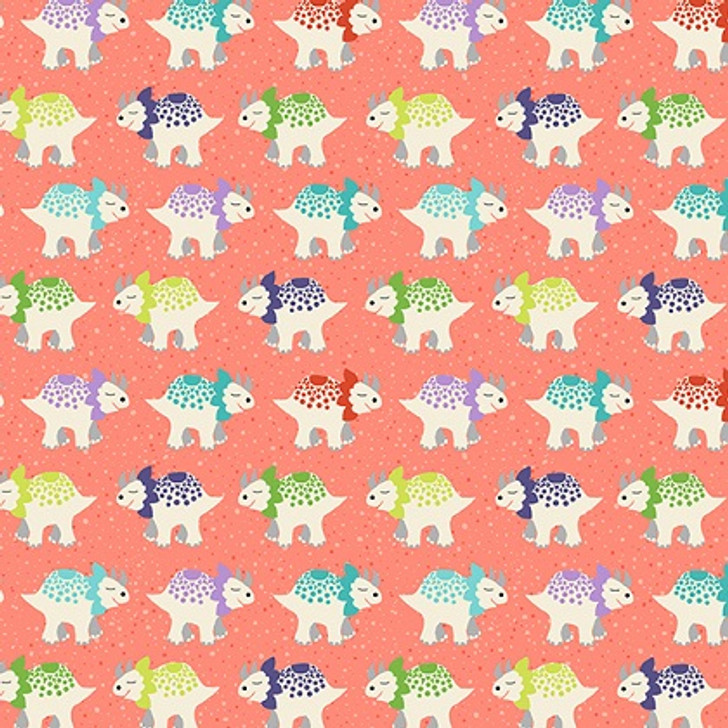 Makower - Dino Friends - Triceratop, Pink