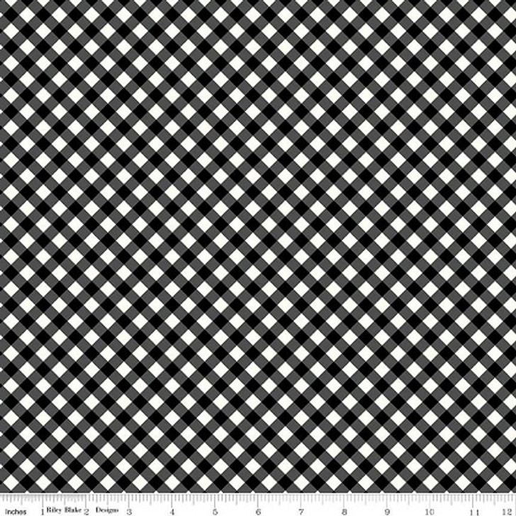 Riley Blake - Beehive State - Gingham, Black