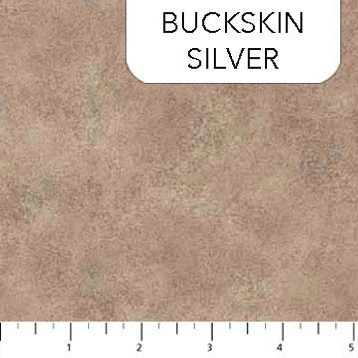 Northcott - Shimmer Radiance - Silver Metallic, Buckskin