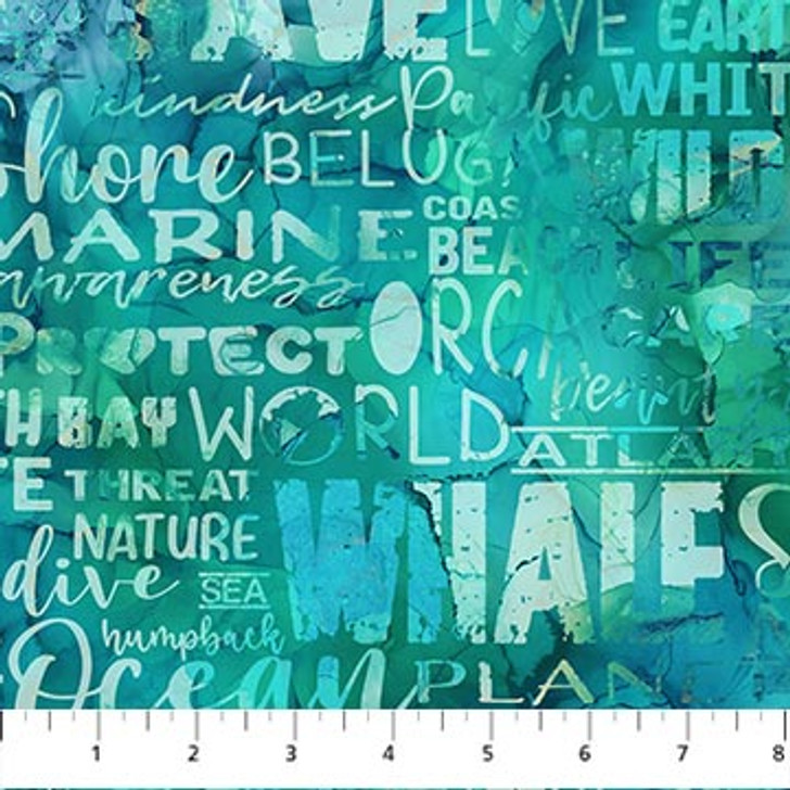 Northcott - Whale Song - Words, Teal