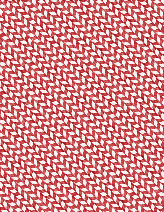 Wilmington Prints - Frosty Merry Mints - Peppermint Stripe, Red