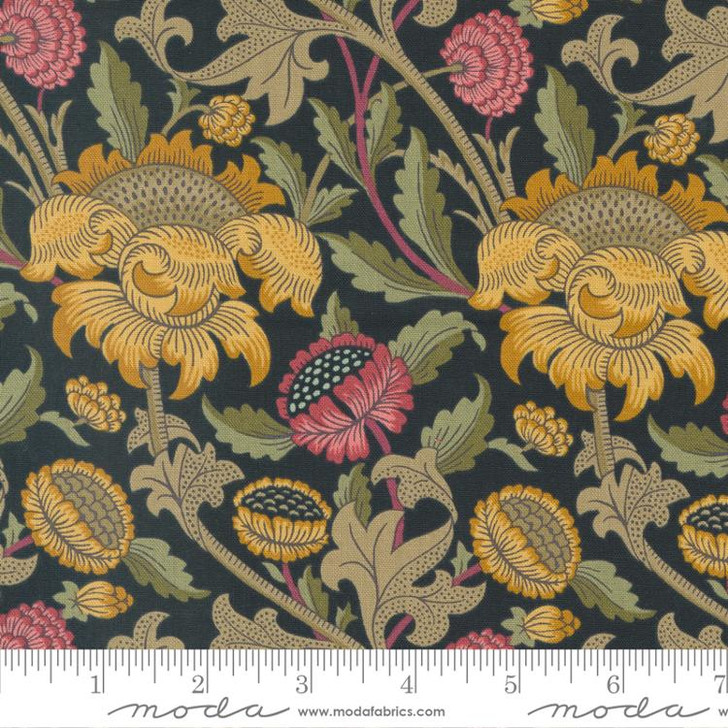 Moda - Morris Meadow - Wey Floral, Damask Black