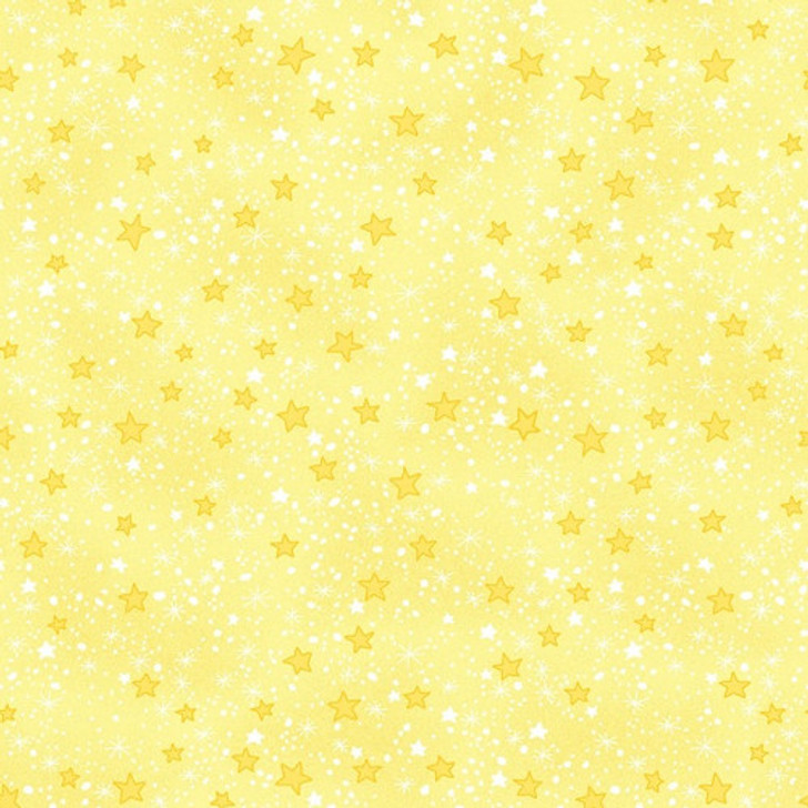 A.E. Nathan - Comfy Flannel - Small Stars, Yellow