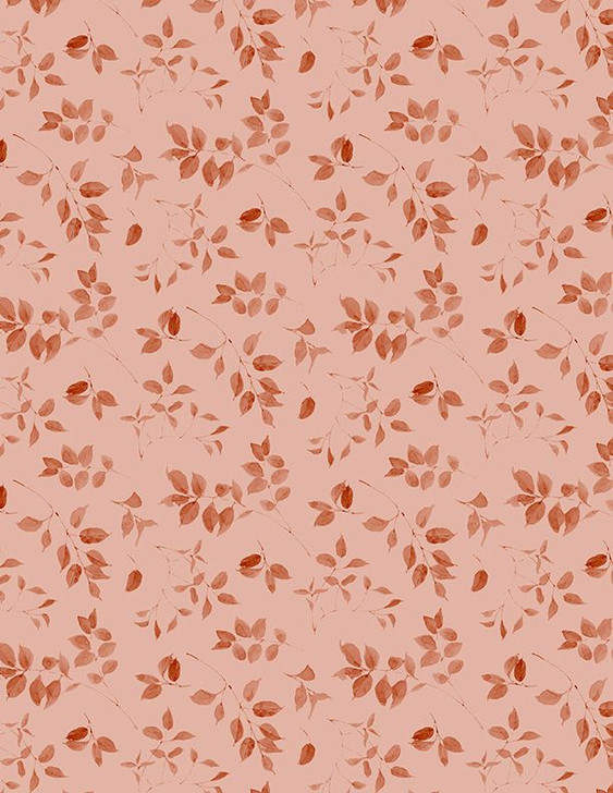 Wilmington Prints - Blessed by Nature - Leaf Toss, Peach