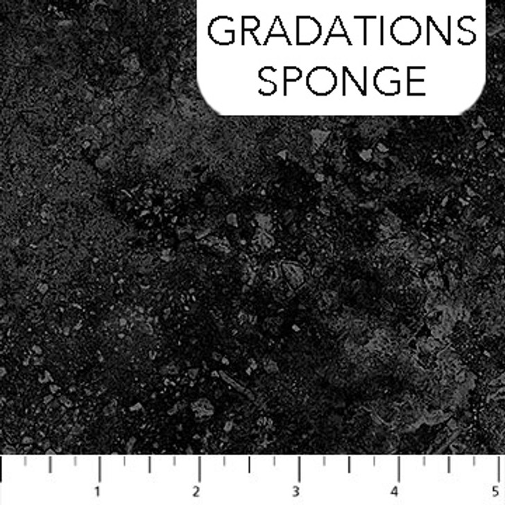 Northcott - Stonehenge Gradations Basics - Sponge, Black