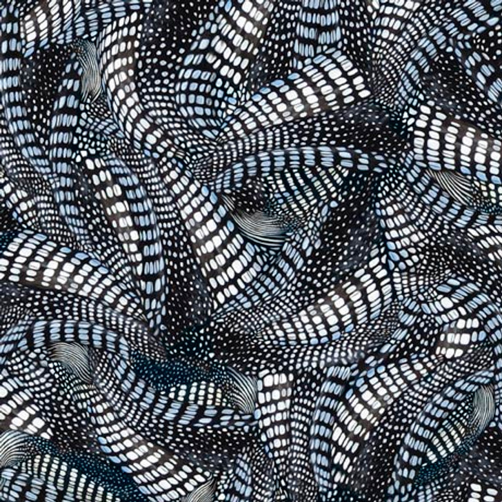Quilting Treasures - Lakeside Loons - Feathers, Gray