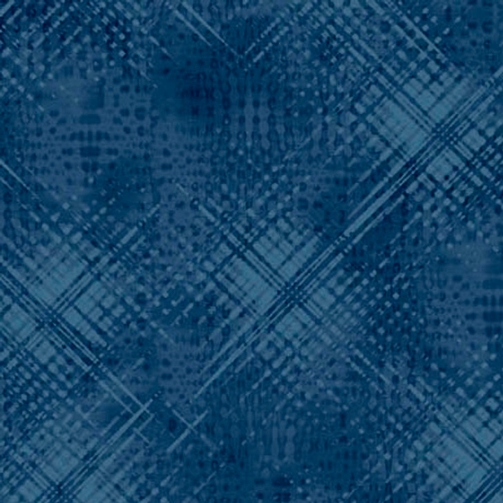 Quilting Treasures - 108" Vertex - Weave Blender, Navy