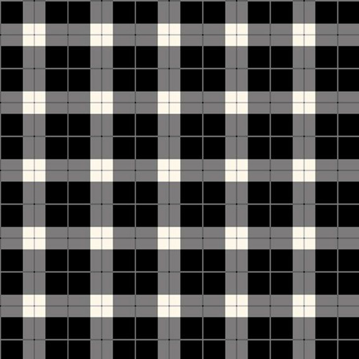 Marcus Fabrics - Primo Plaid Flannel - Plaid, Black