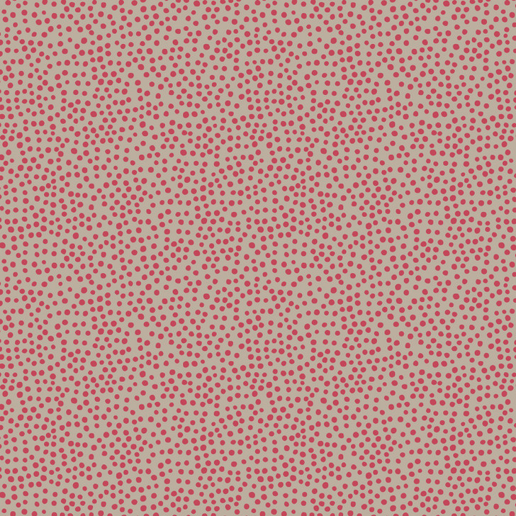 Lewis & Irene - Winter in Bluebell Wood Flannel - Red Dots, Chestnut