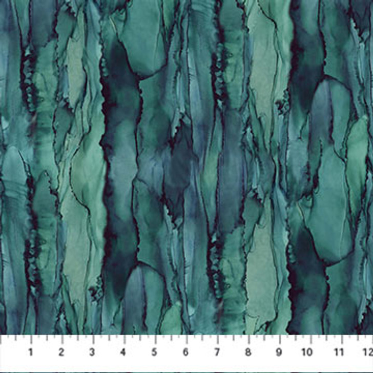 Northcott - Northern Peaks - Tonal Stone Texture, Pine Blue