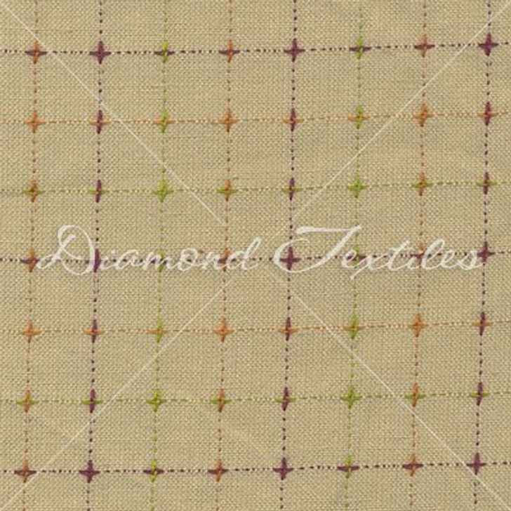 Diamond Textiles - Primitive Homespuns - Plus & Cross, Plum,Pickle,Orange