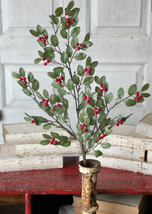 Spray - Holly with Berries 30"
