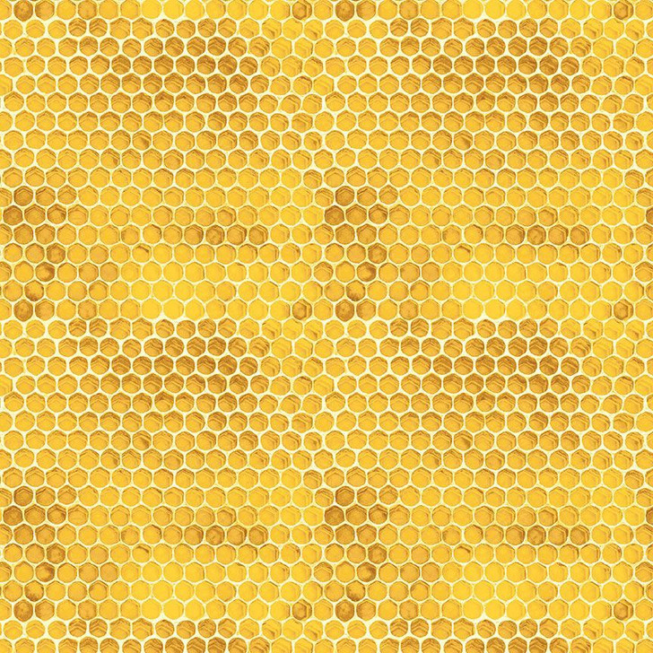 Timeless Treasures - Honey Bee Farm - Honeycomb, Honey
