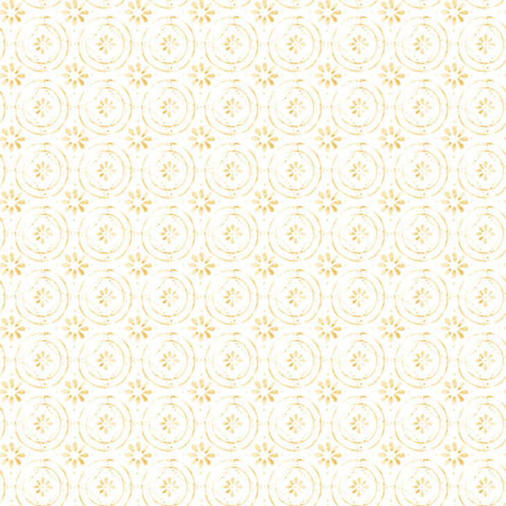 Blank Quilting - Royal Jelly - Set Floral in Circles, Ivory