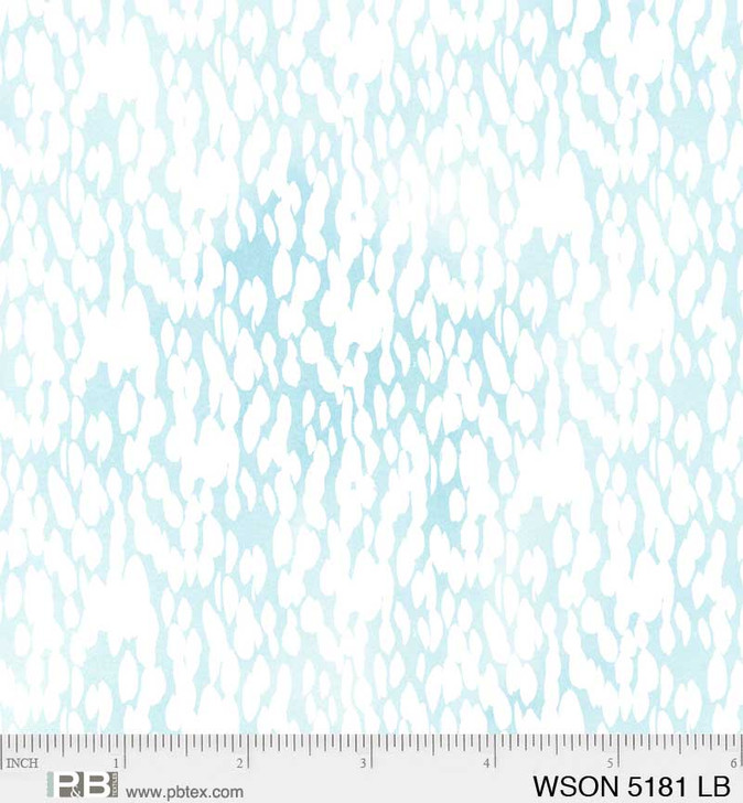 P & B Textiles - Whisper Song - Rain Drops, Lt Blue