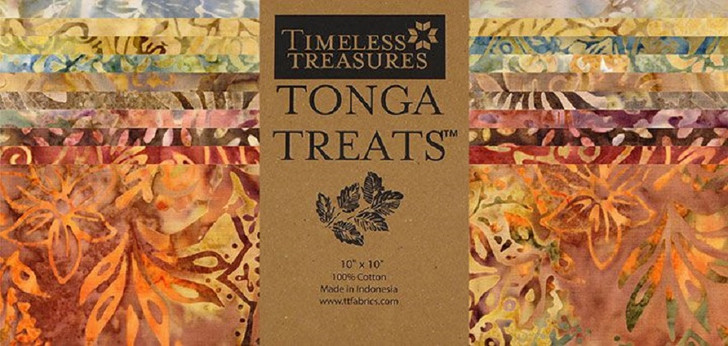 Timeless Treasures - Tonga Treats Windsong Batik - 2.5" Strips 