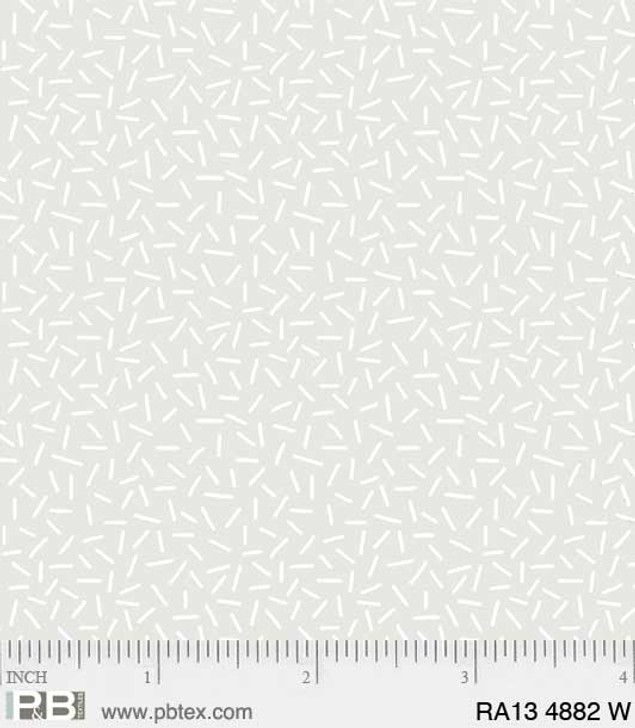 P & B Textiles - Ramblings 13 - Sprinkles, White on White