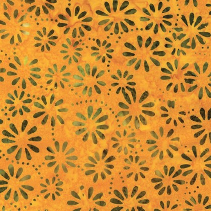 Benartex Batiks - Bali Palettes Harvest - Daisy, Sunset