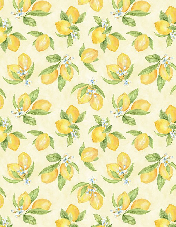 Wilmington Prints - Zest For Life - Lemon Toss, Yellow
