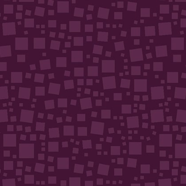 Benartex Traditions - Xanado - Tonal Squares, Dark Wine