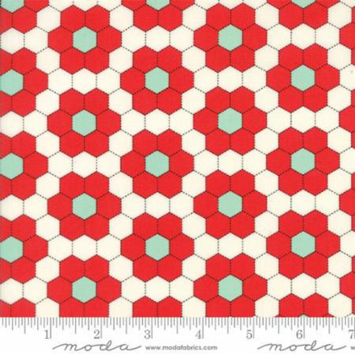 Moda - Handmade - Floral Grandmother's Garden, Red