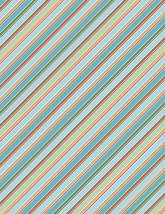 Wilmington Prints - Winsome Critters - Stripes, Multi