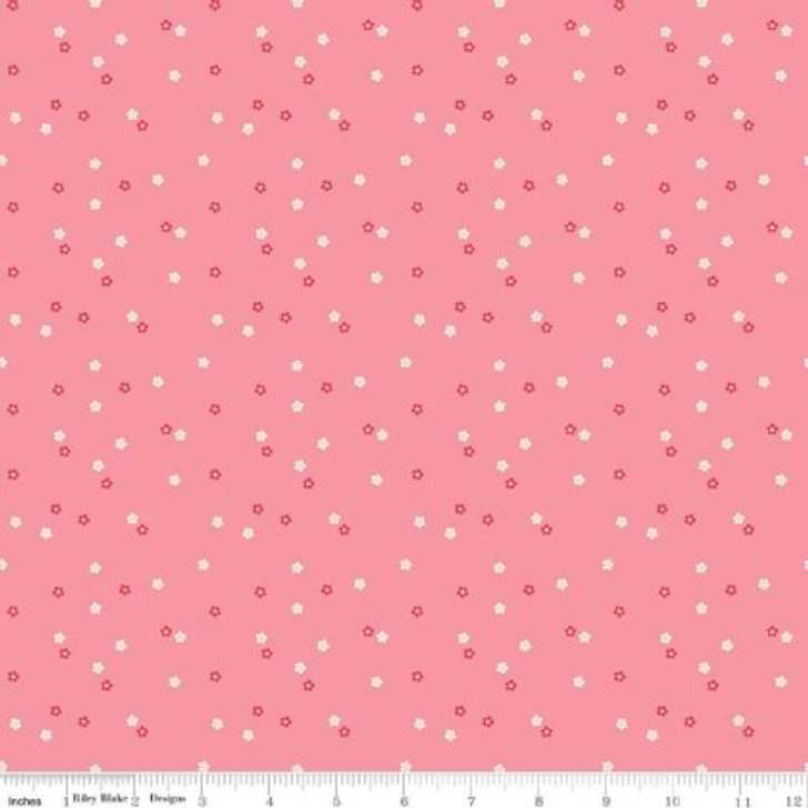 Riley Blake - Flour & Flower - Mini Floral, Rose