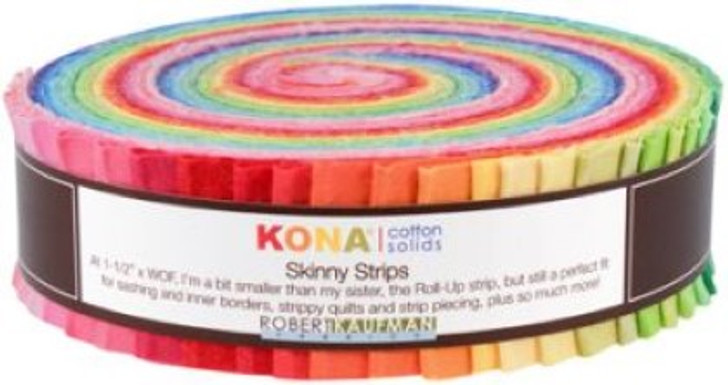 Robert Kaufman - Skinny Strips - Kona Cotton, Bright Palette
