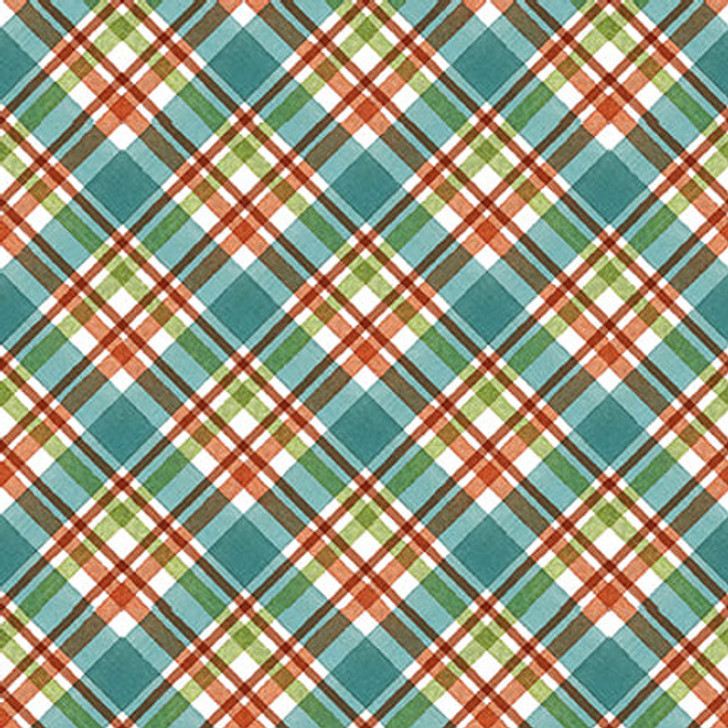Blank Quilting - Autumn Blessings - Plaid, Teal
