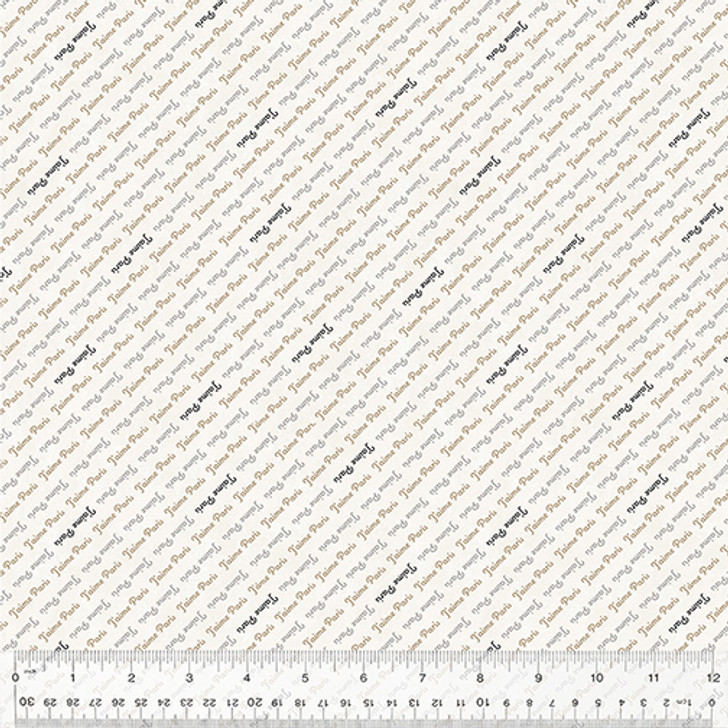 Windham - J'aime Paris - Diagonal Text, Creme