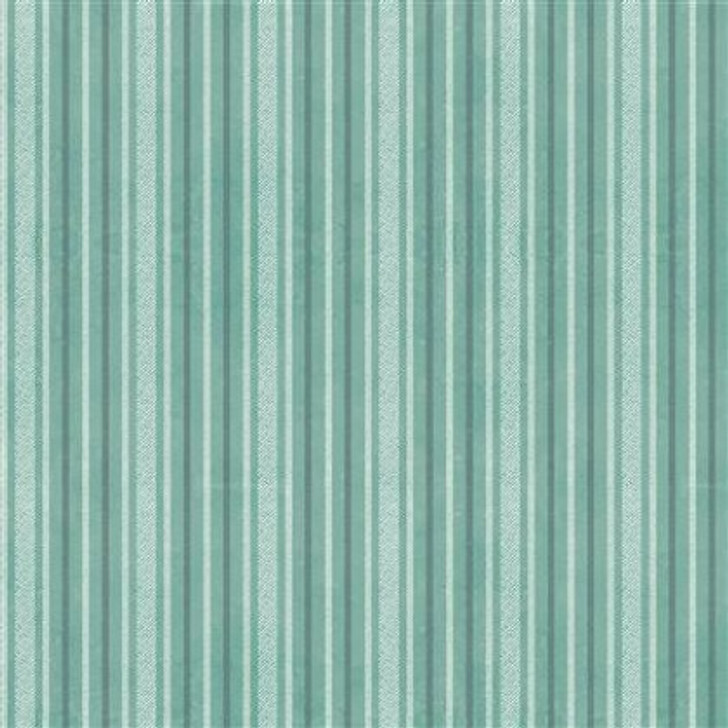 Clothworks - En Bleu - Stripe, Turquoise