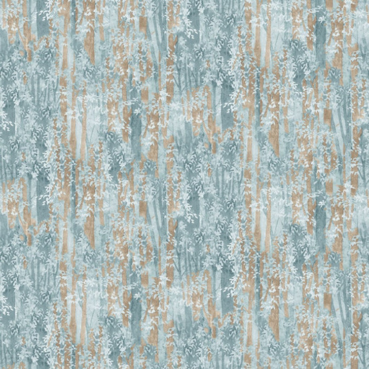 Blank Quilting - Jaded Forest - Texture, Blue