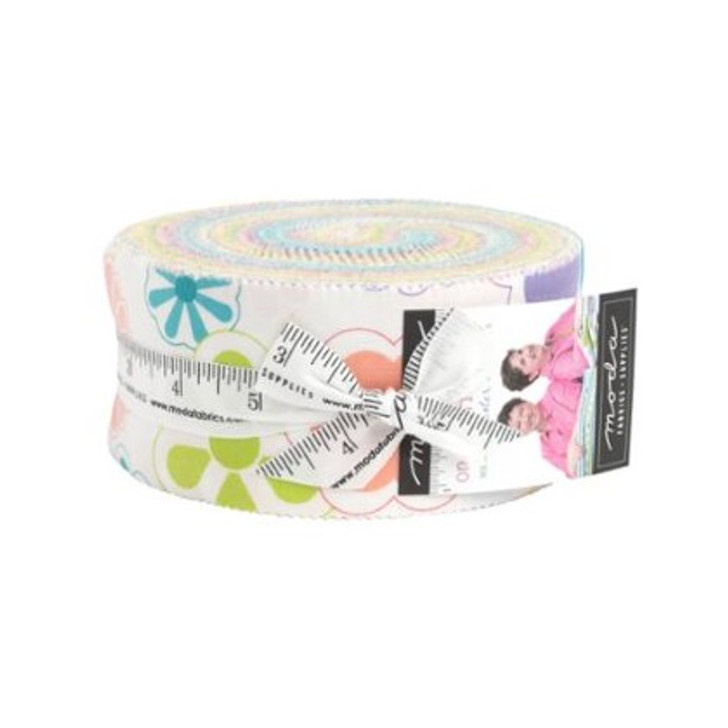 Moda - Jelly Roll - On The Bright Side - 40 Strips x 2 1/2" Wide