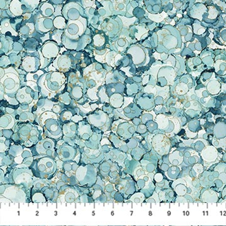 Northcott - Midas Touch - Bubble Texture, Blue