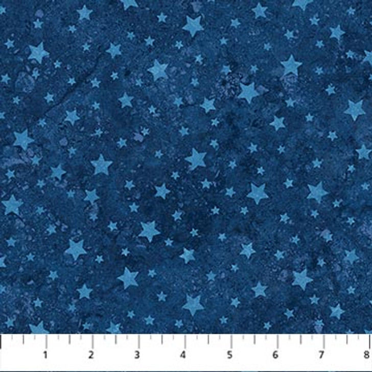 Northcott - Stonehenge Stars & Stripes 12 - Blue Stars, Navy